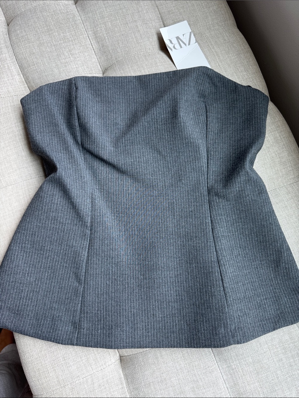 Zara Strapless Bustier Top